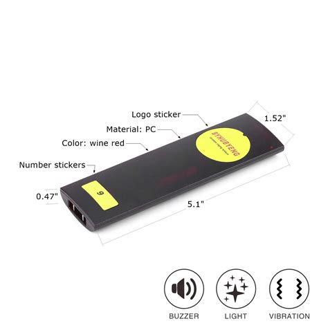 BYHUBYENG Social Distancing Buzzer Restaurant Pager System with 18Pcs ...