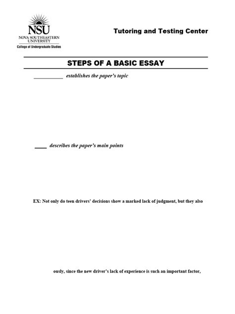 Basic Essay Example 的图像结果