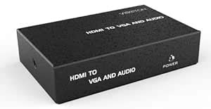 viboton HDMI to VGA Adapter HDMI Female to VGA Female Converter with 3 ...