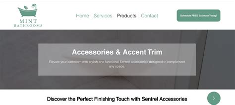 Accessories & Accent Trim | Mint Bathrooms | Cedar Rapids, IA, USA