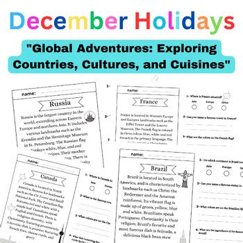 December Reading Worksheet 的图像结果