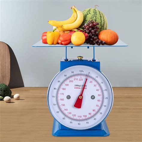 Miumaeov 100kg/220lbs Mechanical Dial Scale Kitchen Food Scale ...