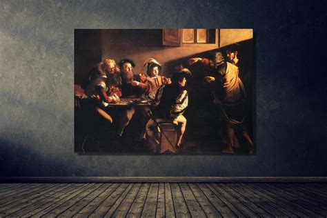 The Calling of Saint Matthew, Caravaggio,clasicc Art,landscape Canvas,caravaggio Art,saint ...