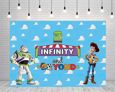 Amazon.com : Two Infinity and Beyond Backdrop for 2nd Birthday Party ...