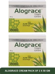 alograce Best Aloe Vera Cream (pack of 2) 50g - Price in India, Buy ...