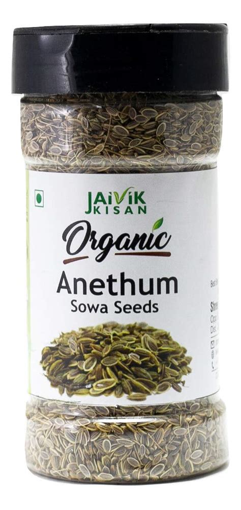 JAIVIK KISAN Organic Anethum / Sowa / Dill Seeds 100gm : Amazon.in ...