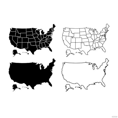 USA Outline Map 的图像结果