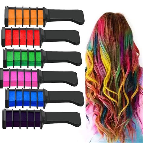 Beautifying Temporary Hair Dye Combs - 6 pack - Walmart.com