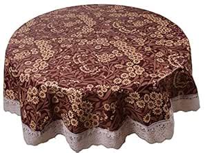 Stylista 6 Seater Round Table Cover Floral Print 72 inches Diameter ...
