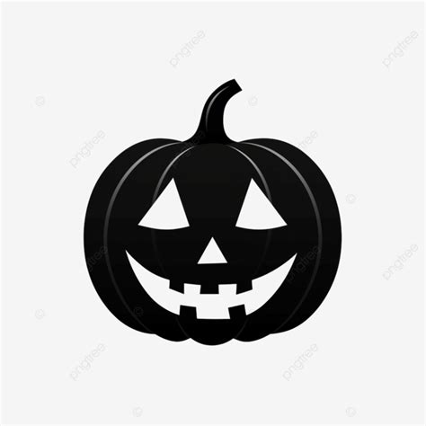 Halloween Silhouette Black Pumpkin Head Jack O Lantern, Traditional ...