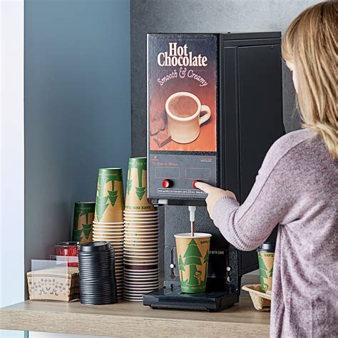 Cecilware GB2HC-CP Hot Chocolate Dispenser with 2 Hoppers - 120V