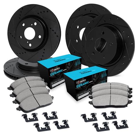 R1 Concepts Front Rear Brakes and Rotors Kit |Front Rear Brake Pads ...