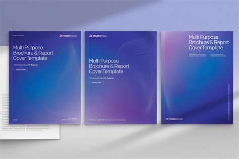 Blue Brochure & Report Cover Templates - BrandPacks