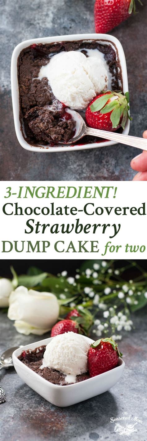 chocolate strawberry dump cake