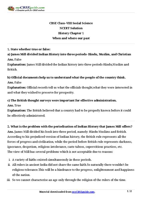 08 Social Science NCERT History Chapter 1 Ques & Ans Notes - Studocu