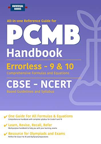 Errorless Science and Mathematics Formula Handbook for Class 9 & 10 ...