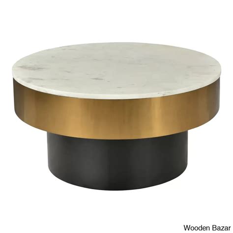 Burton Marble Top Coffee Table and center table | Wooden Bazar