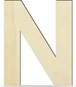 LET'S DIY 12-inch MDF Wooden Upper Case Alphabet "N" Letters - Perfect ...