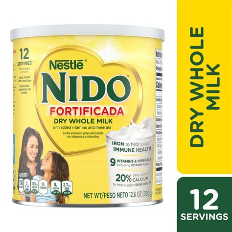 Nido Fortificada Powdered Drink Mix Dry Whole Milk Powder with Vitamins ...