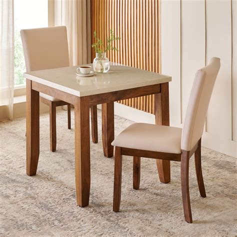 Buy Giza Composite Marble Top 2-Seater Dining Table - Beige from Home ...