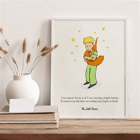 Le Petit Prince Poster ENGLISH Little Prince Wall Art Nursery Art Print ...