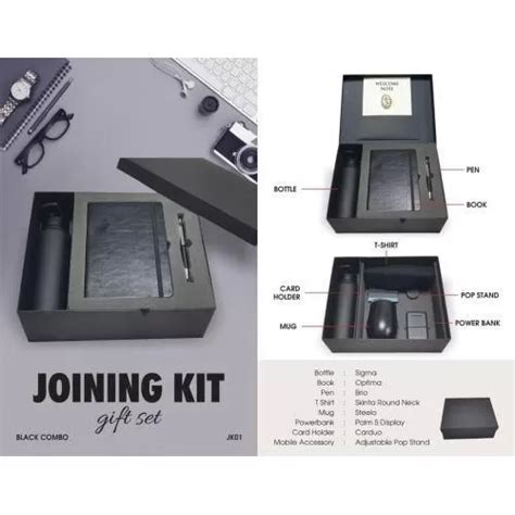Employee Joining Kit Gift Set Black in bulk for corporate gifting ...