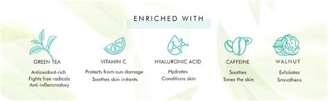 Mcaffeine Naked Detox Green Tea Face Scrub 100 gm | Green Tea With ...