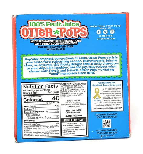 Otter Pop Calories