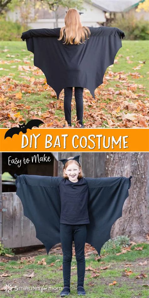 DIY Bat Costume - 5 Minutes for Mom