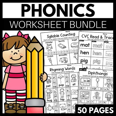 Free Phonics Worksheets For Kindergarten