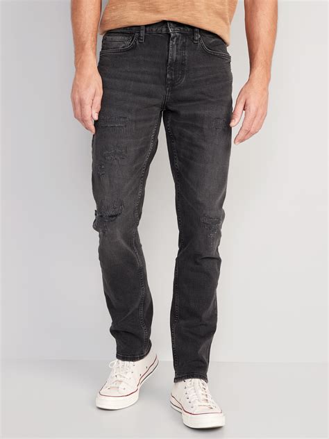 Faded Black Jeans For Men