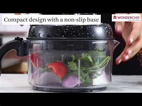 WONDERCHEF Turbo Dual Speed Food Processor Vegetable & Fruit Chopper ...