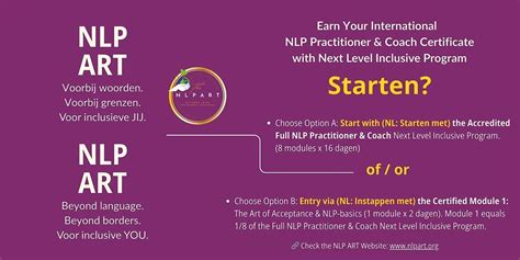 Certification Module 1: The Art of Acceptance & NLP-Foundations (2 ...
