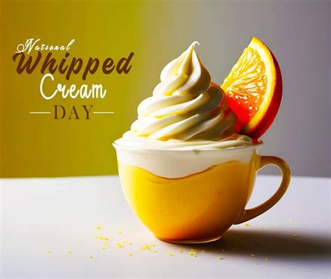 National whipped cream day celebrations design | Premium AI-generated PSD