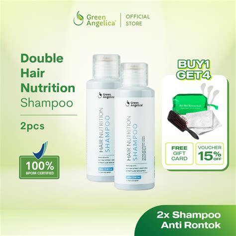Promo Green Angelica Hair Shampo Rambut Rontok dan Berketombe 100ml x 2 ...