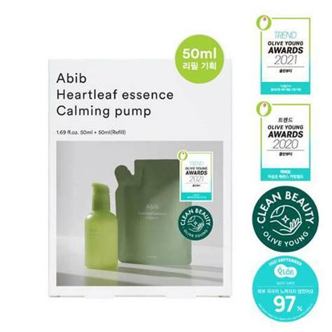 Heartleaf Essence Calming Pump 50mL+Refill 50mL - maccaron