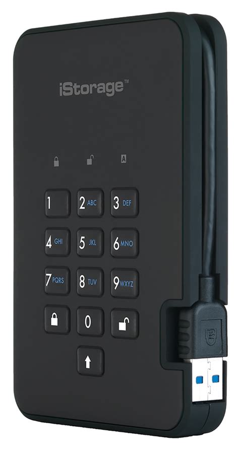 IS-DA2-256-1000-B iStorage | iStorage diskAshur2 1 TB External Hard ...