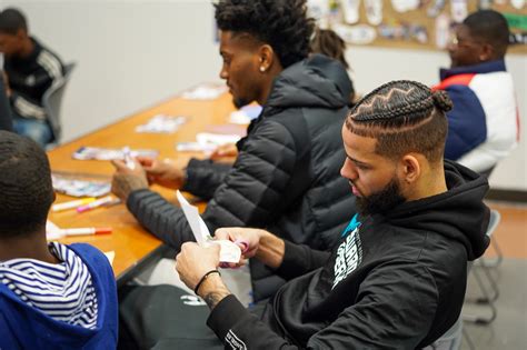 Hornets Players and Walter G. Byers Students visit the Harvey B. Gantt ...