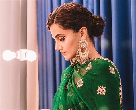 Taapsee Pannu Bright Green Sharara Perfect For Festive Season Fashion ...