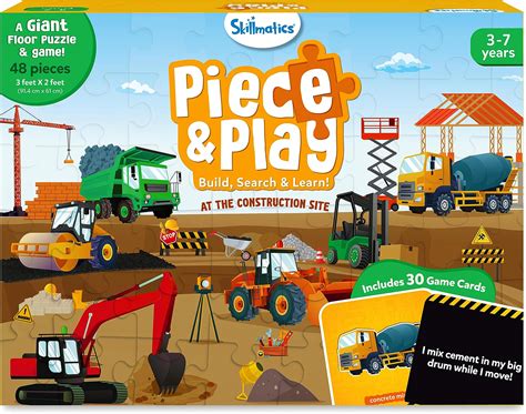 Buy Skillmatics Floor Puzzle & Game - Piece & Play Construction Site ...