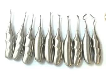 ADDLER DENTAL APEXO ELEVATOR ANATOMIC HANDLE EASY FINGER GRIP TYPE SET ...