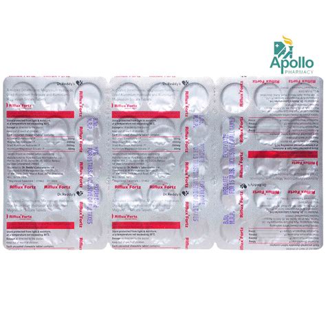 Riflux Fortz Chewable Tablet 15's Price, Uses, Side Effects ...