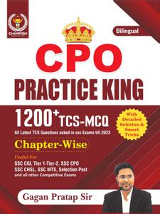 CPO Practice King 1200+ TCS MCQ Chapterwise Bilingual Gagan Pratap Sir ...