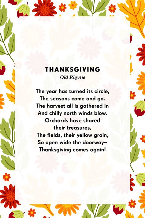 Thanksgiving Poems And Pictures | Fanny Printable