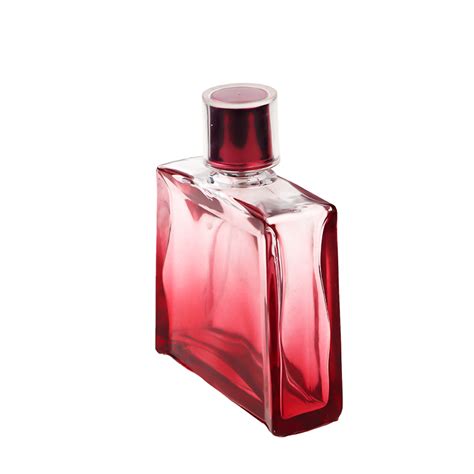 Gradual Coating Red Screen Printing Trapezoid Cologne 90ml Empty Spray ...