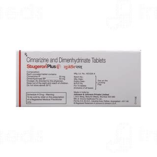 Stugeron Plus Tablet – Vertigo & Dizziness Relief