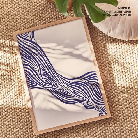 Deep Ocean Flow II: Buy Best Framed Minimalist Art Painting Online ...