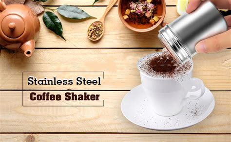 Dynore Stainless Steel Chocolate Shaker, Chat Masala Sprinkler, and ...