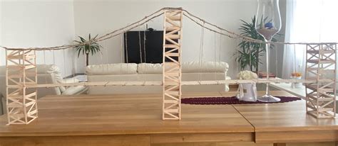 Popsicle Stick Suspension Bridges