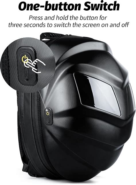 Black Knight LED Motorcycle Backpack | Waterproof & Customizable Lapto ...